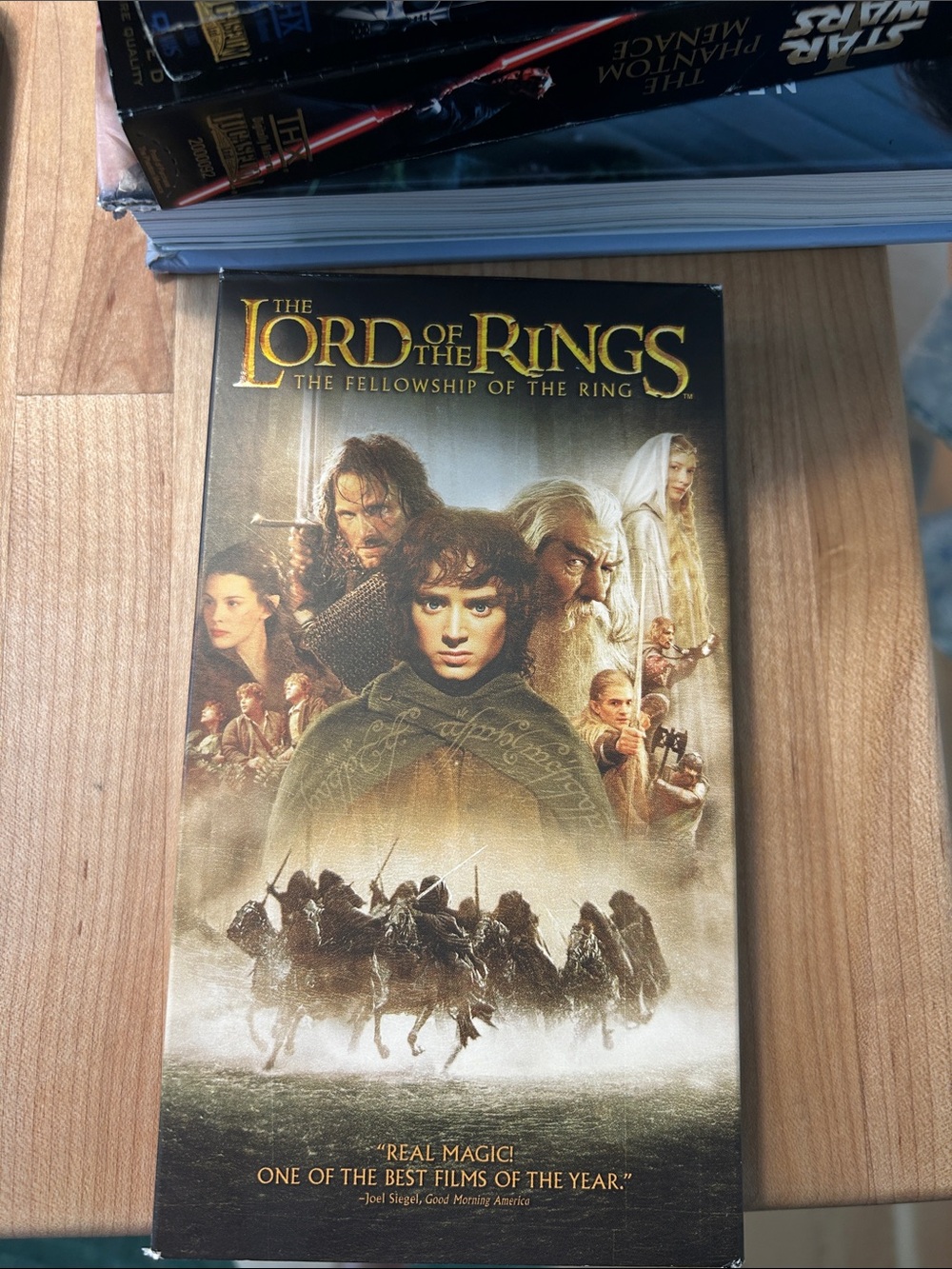 The Lord of the Rings: The Fellowship of the Ring VHS - Gold & Brown Cover